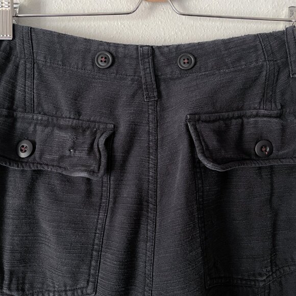 Free People Bay To Breakers Pants Size S Black Barrel Harem Baggy Cargo - Picture 12 of 16